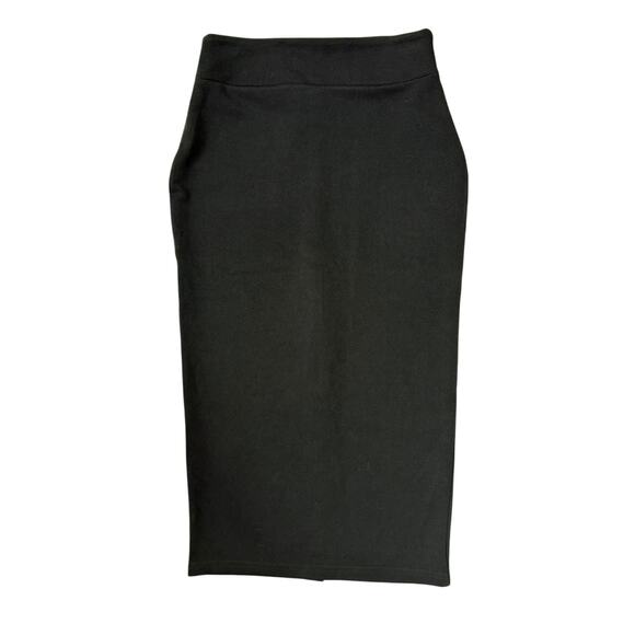 Hectik by Natalia Black High-Waist Midi Pencil Skirt | Bodycon Pull-On | Small - Picture 1 of 2